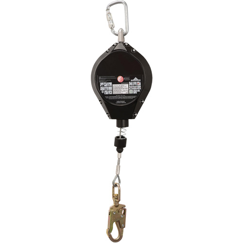 SRL-73302-40LE Cordage de s&eacute;curit&eacute; autor&eacute;tractable, 40', Acier galvanis&eacute;, Pivotant EastCoast Offshore Supplies