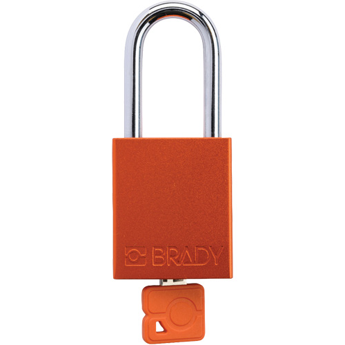 Cadenas de verrouillage de s&eacute;curit&eacute; Velocity Plus, Orange, Cl&eacute;s identiques, Aluminium, Largeur de 1-1/2" EastCoast Offshore Supplies