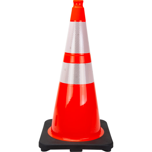 Premium Traffic Cone, 28", Orange, 4" & 6" Reflective Collar(s) EastCoast Offshore Supplies