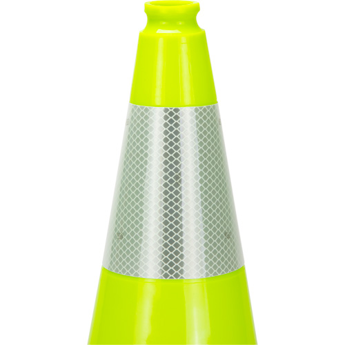 Premium Traffic Cone, 18", Lime Green, 6" Reflective Collar(s) EastCoast Offshore Supplies