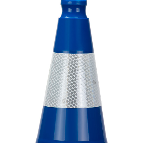 Premium Traffic Cone, 28", Blue, 4" Reflective Collar(s) EastCoast Offshore Supplies