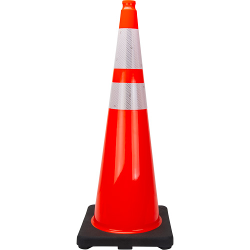Premium Traffic Cone, 36", Orange, 4" & 6" Reflective Collar(s) EastCoast Offshore Supplies