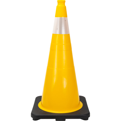 Premium Traffic Cone, 28", Yellow, 4" Reflective Collar(s) EastCoast Offshore Supplies