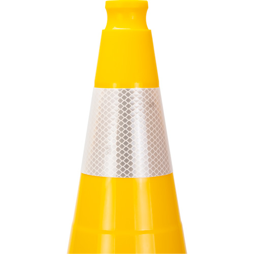 Premium Traffic Cone, 28", Yellow, 4" Reflective Collar(s) EastCoast Offshore Supplies