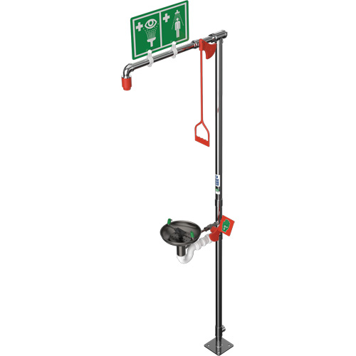 Combination Shower with Open Stainless Steel Bowl & Top Inlet, Pedestal EastCoast Offshore Supplies