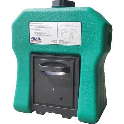 Poste de douche oculaire portable autonome, Aliment&eacute; par gravit&eacute;, Capacit&eacute; 16 gal., Conformit&eacute; ANSI Z358.1 EastCoast Offshore Supplies