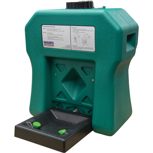 Poste de douche oculaire portable autonome, Aliment&eacute; par gravit&eacute;, Capacit&eacute; 16 gal., Conformit&eacute; ANSI Z358.1 EastCoast Offshore Supplies