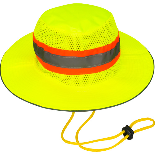 Chapeau de p&ecirc;cheur &agrave; refroidissement par &eacute;vaporation, Lime haute visibilit&eacute; EastCoast Offshore Supplies