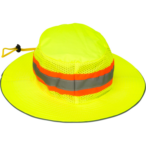Chapeau de p&ecirc;cheur &agrave; refroidissement par &eacute;vaporation, Lime haute visibilit&eacute; EastCoast Offshore Supplies