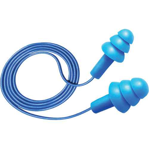 Hush 50-25 Reusable Metal Detectable Earplugs, Corded, One-Size, Bulk - Box, 25 NRR dB EastCoast Offshore Supplies