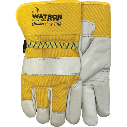 Gants doubl&eacute;s combin&eacute;s en cuir 94003i , Grand, Paume en Cuir fleur de vache, Molleton EastCoast Offshore Supplies