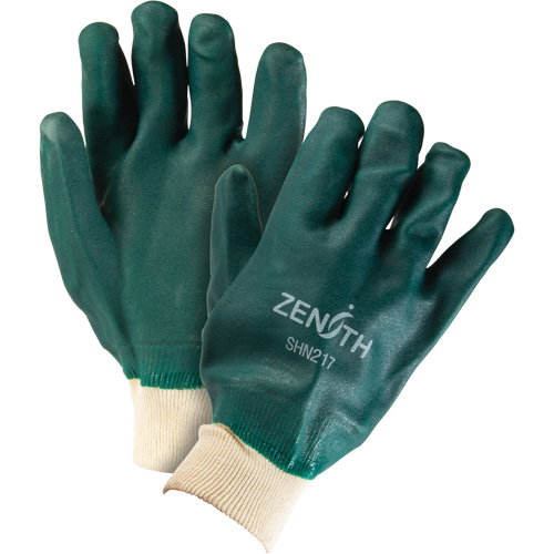 Double Dipped Green Gloves, 10" L, PVC, Cotton Jersey Inner Lining, 70-mil EastCoast Offshore Supplies