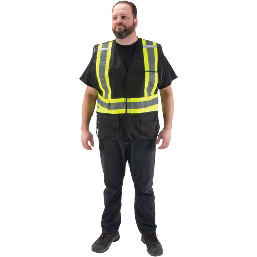 CSA Compliant Surveyor Vest, Black, Medium, Polyester EastCoast Offshore Supplies
