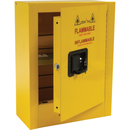 Mini Flammable Safety Cabinet, 2 Gal., 1 Door, 17" W x 22" H x 8" D EastCoast Offshore Supplies