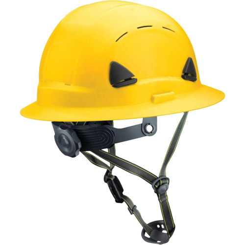 Fibre Metal Climbing Style Helmet with Full Brim, Meets CSA Type 2, Ratchet Suspension, Vented EastCoast Offshore Supplies
