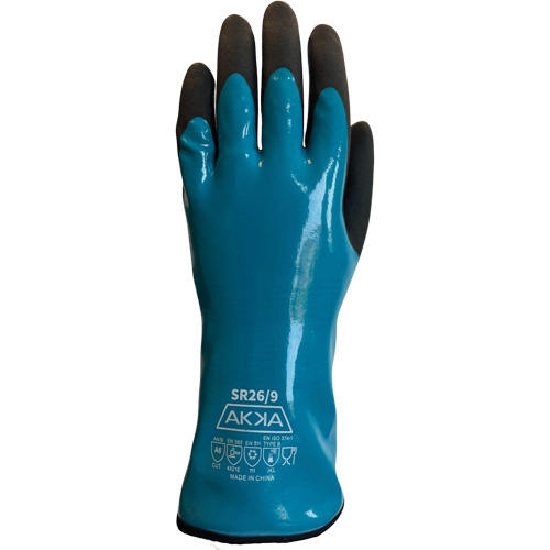 Gants alimentaires de protection contre les produits chimiques, le froid et la coupe, Taille 7, 12" lo, PVC, Doublure en Nylon EastCoast Offshore Supplies