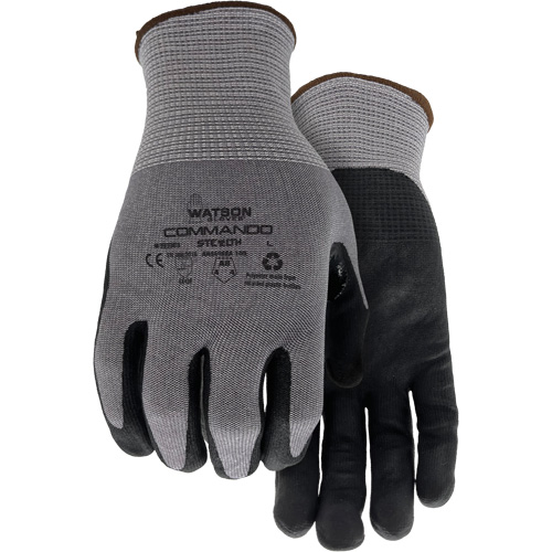 Gants r&eacute;sistant &agrave; la coupe 338 Commando, Taille Petit, Calibre 18, Rev&ecirc;tement Mousse de nitrile, Enveloppe en PEHP/Polyester/Spandex/Acier inoxydable, ASTM ANSI niveau A8/EN 388 niveau F EastCoast Offshore Supplies