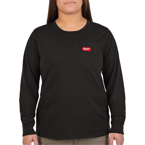 GRIDIRON Long Sleeve Pocket T-Shirt, Women's, X-Small, Black EastCoast Offshore Supplies