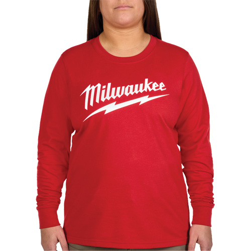 GRIDIRON Long Sleeve Logo T-Shirt, Women's, X-Small, Red EastCoast Offshore Supplies