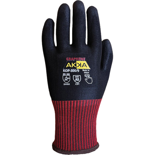 KOP-500 High Cut-Protection Gloves, Size 7, 13 Gauge, Polyurethane Coated, Nylon/HPPE/Spandex/Graphene Shell, ASTM ANSI Level A5/EN 388 Level E EastCoast Offshore Supplies