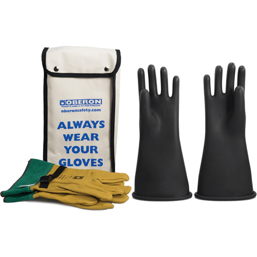 Ensemble de gants en caoutchouc pour l'&eacute;lectricit&eacute; de classe 2, 9, 14" lo, 37 cal/cm², NFPA 70E EastCoast Offshore Supplies
