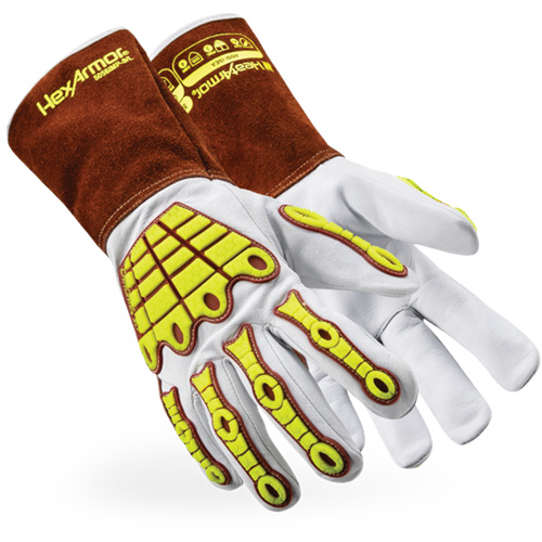 HeatArmor&reg; 5056IMP Welding Gloves, Grain Goatskin, Size 3X-Large EastCoast Offshore Supplies