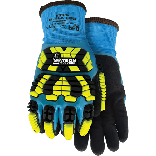 9393TPR Stealth Black Ops Winter Impact Gloves, Small, Foam Latex Palm, Knit Wrist Cuff EastCoast Offshore Supplies