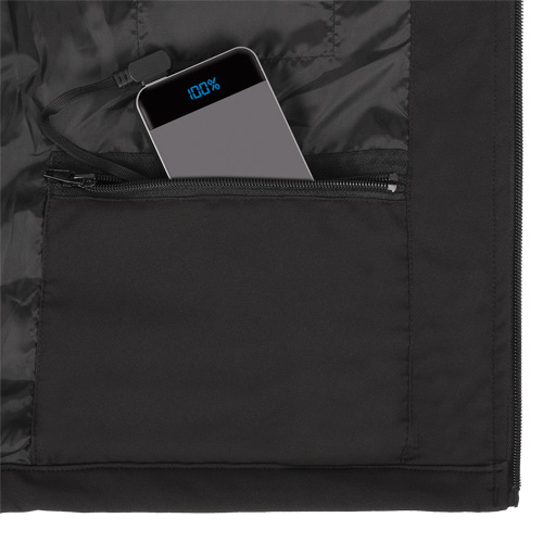 Veste chauffante Softshell, Hommes, Petit, Noir EastCoast Offshore Supplies