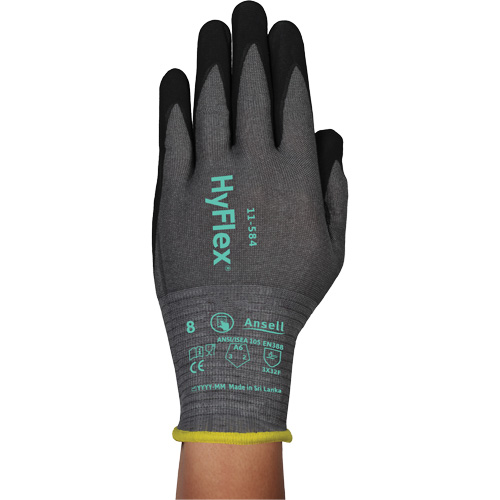 Gants r&eacute;sistants &agrave; la coupe HYFLEX 11-584, Taille 5/2T-petit, Calibre 21, Rev&ecirc;tement Mousse de nitrile, Enveloppe en PEHP/Intercept, ASTM ANSI niveau A6/EN 388 niveau F EastCoast Offshore Supplies