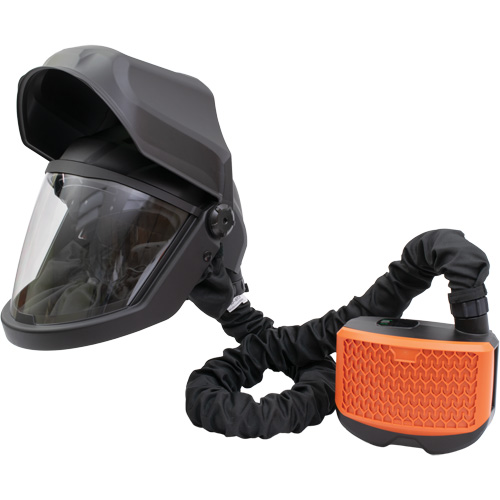 Visi&egrave;re rabattable PEAKAIR DEFENDER & ensemble de souffleur X90VX, Respirateur &agrave; masque/Masque de soudage, Pile Lithium-ion EastCoast Offshore Supplies