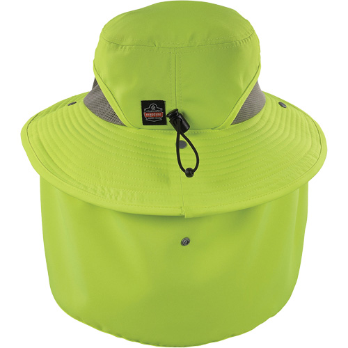 Chill-Its 8934 Ranger Hat with Neck Shade, Large/X-Large, Hi-Vis Lime EastCoast Offshore Supplies
