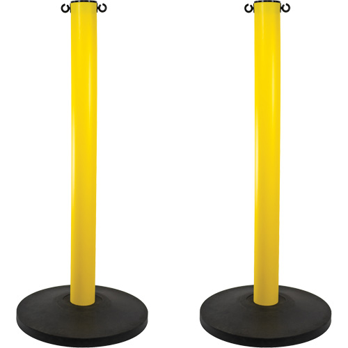 Industrial Stanchion, 37" High, Yellow EastCoast Offshore Supplies