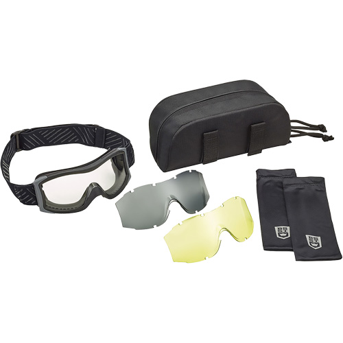 Ensemble de lunettes &agrave; coque &agrave; protection balistique X1000, Lentille Ambr&eacute;e/Transparent, Antibu&eacute;e/Anti-&eacute;gratignures, Ventilation Directe EastCoast Offshore Supplies