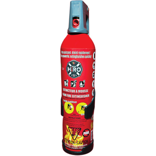Extincteur Hero 911 sans PFAS, ACK, Capacit&eacute; 750 ml EastCoast Offshore Supplies