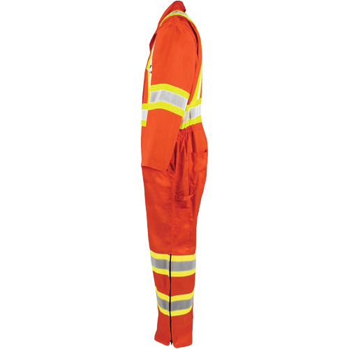 Combinaison non doubl&eacute;e haute visibilit&eacute;, Grand, Orange haute visibilit&eacute; EastCoast Offshore Supplies