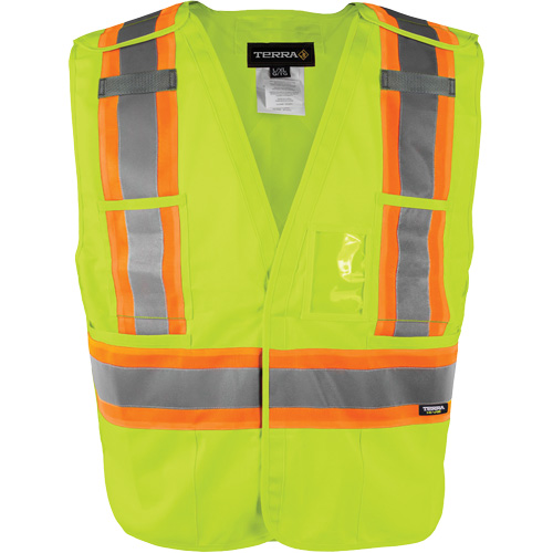 Gilet haute visibilit&eacute; &agrave; d&eacute;tachement rapide en 5 points, Orange haute visibilit&eacute;, Moyen/Petit, Polyester EastCoast Offshore Supplies