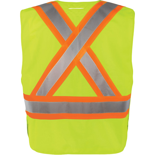 Gilet haute visibilit&eacute; &agrave; d&eacute;tachement rapide en 5 points, Orange haute visibilit&eacute;, Moyen/Petit, Polyester EastCoast Offshore Supplies