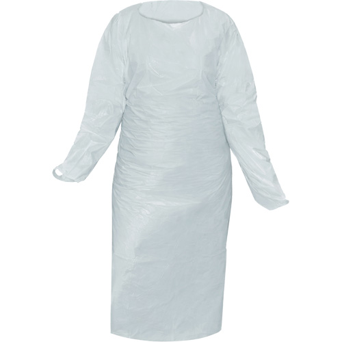 CoverMe Gown with Thumbholes, One Size, White, Polyethylene EastCoast Offshore Supplies