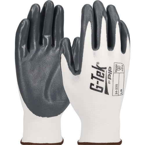 Gants en tricot sans couture G-Tek &eacute;conomiques, T-Grand, R&ecirc;vetement Nitrile, Calibre 13, Enveloppe en Nylon EastCoast Offshore Supplies