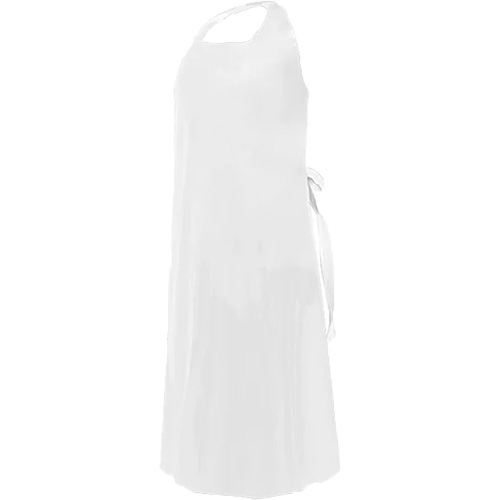 Tablier CoverMe avec encolure d&eacute;coup&eacute;e, Polyur&eacute;thane, 45" lo x 35" la, Blanc EastCoast Offshore Supplies