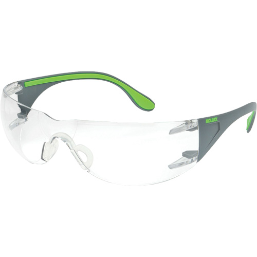 Adapt Lite Grey/Green Safety Glasses, Clear Lens, Anti-Fog/Anti-Scratch, ANSI Z87+/Meets/Exceeds CSA Z94.3 EastCoast Offshore Supplies