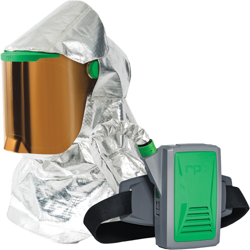 Z-Link Radiant Heat Respirator with Belt Mount & Blower, Facepiece Respirator/Headcover & Faceshield, Lithium-Ion Battery EastCoast Offshore Supplies