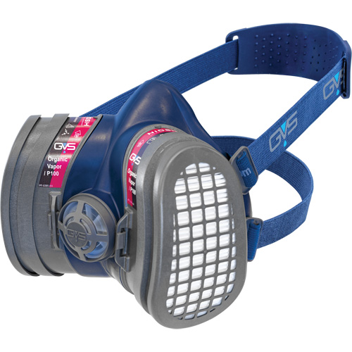 Respirateur Elipse &agrave; profil bas OV/P100 NIOSH avec filtres de rechange, &eacute;lastom&egrave;re/Thermoplastique, Moyen/grand EastCoast Offshore Supplies