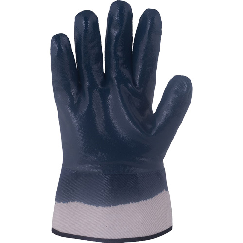 Horizon&reg; Navy Gloves with Pasted Cuffs, Large, Nitrile Coating, Jersey/Cotton Shell EastCoast Offshore Supplies