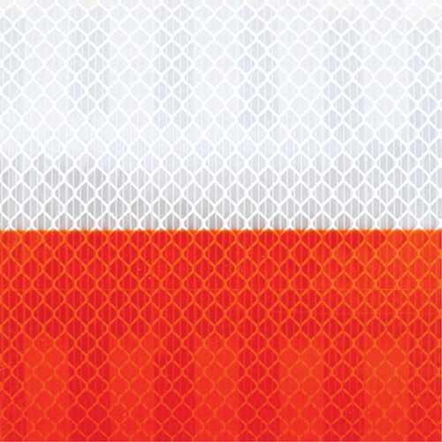 Pellicule souple pour chantiers routiers &agrave; haute intensit&eacute; 382VHIP, 5" la x 150' lo, Orange et blanc EastCoast Offshore Supplies