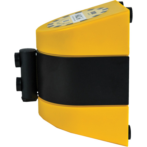 HAZLOK Safety Barrier System, Plastic, Magnetic Mount, 30', Black and Yellow Tape EastCoast Offshore Supplies