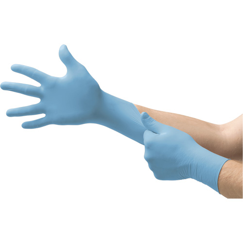 Gants jetables Vesatility 92-134 MICROFLEX, 10/9,5/T-Grand, Nitrile, 2,76-mil/3,94-mil, Sans poudre, Bleu, Classe 2 EastCoast Offshore Supplies