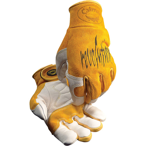 Caiman&reg; Premium TIG/MIG Welder's Gloves with Hook & Loop Closure, Split Cowhide, Size Medium EastCoast Offshore Supplies