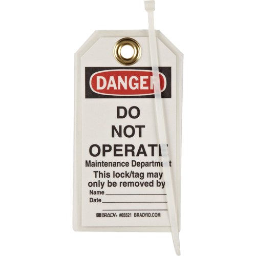 Lockout Tags, Plastic, 3" W x 5-1/2" H, English EastCoast Offshore Supplies