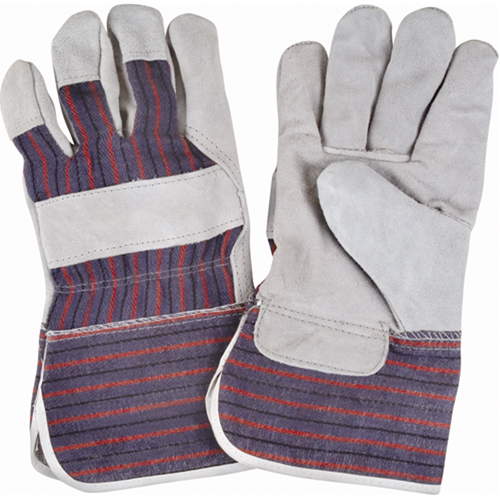 Gants d'ajusteur rugueux, Grand, Paume en Cuir de vache refendu, Doublure en Coton EastCoast Offshore Supplies